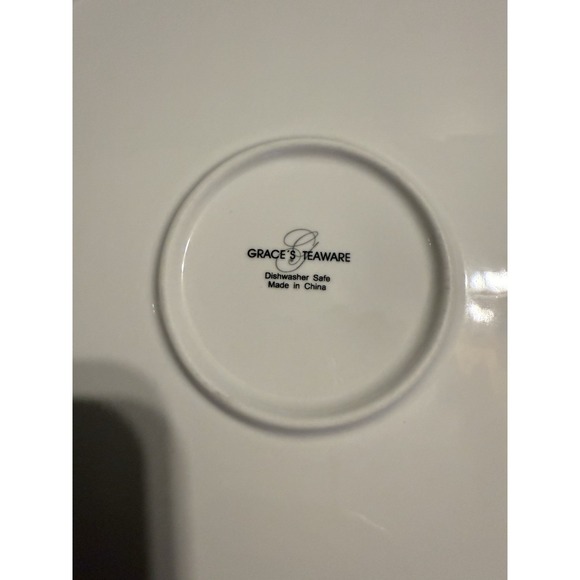 Grace's Teaware Fine Porcelain Cake Plate & Server Set – Rose Chintz Floral NIB - Picture 6 of 6